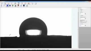 Drop shape analysis software CAST3.0 with image editor and re-caluculation