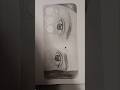 My Brother👩‍❤️‍👨is a Pro Artist😱Eye Drawing✍🏻on Phone📱cover #shortsviral #art #pencildrawing #viral