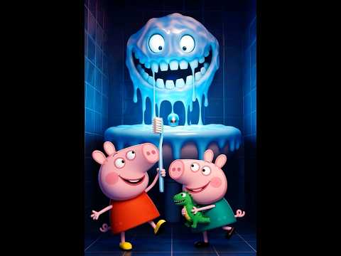 Peppa vs Toothmonster! 🦷💥 Epic Battle in the Bathroom! | Funny Peppa Pig Short