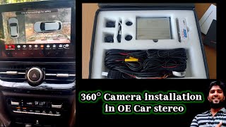 360° camera installation in OE car stereo | grand vitara car three sixty camera update| SJ | #360