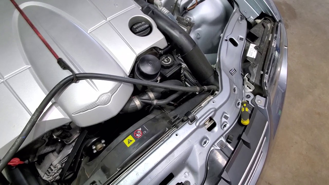 2005 Chrysler Crossfire Cooling fan recall replacement. YouTube