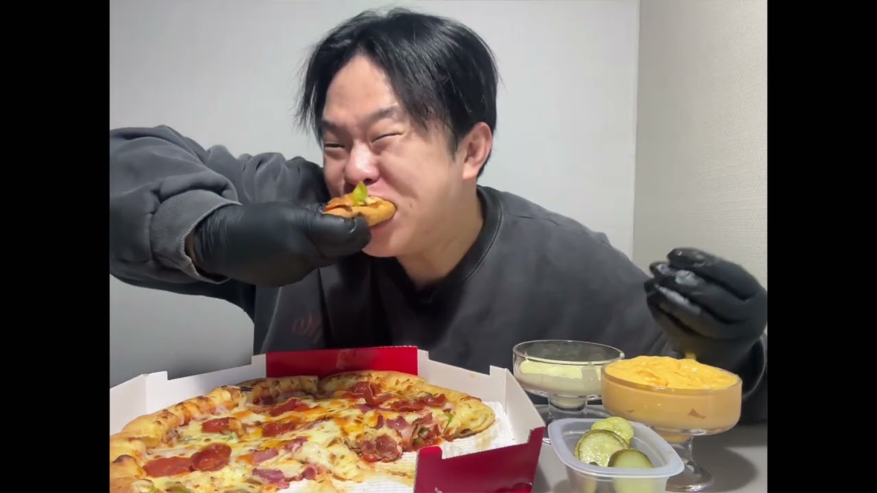 이재모피자+흑맥주(피맥조합)+갈릭/치즈소스