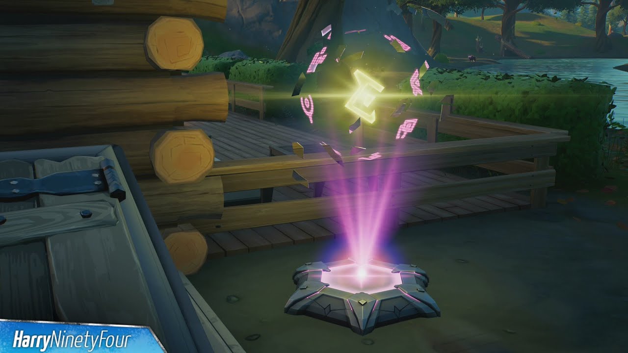 Use an Alien Hologram Pad at Weeping Woods or the Green Steel Bridge Location - Fortnite