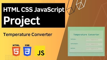 HTML CSS JavaScript Project - Temperature Converter