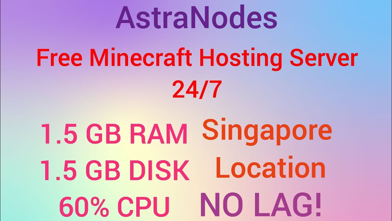 Free Minecraft Hosting Server 24 7 Singapore Location AstraNodes Free minecraft hosting server 24 7 singapore location astranodes