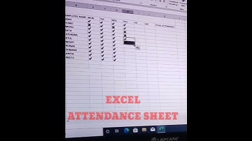 #EXCEL ATTENDANCE SHEET #dailyshorts #video