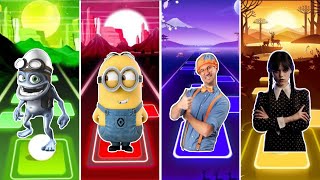 Tiles hop Edm Rush Wednesday 🆚 Minions 🆚 Crazy frog 🆚 Blippy Coffin dance
