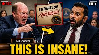 "THIS IS INSANE!" — Coons OBLITERATES Kash Patel Over $500M FBI Cut — Hearing ERUPTS!