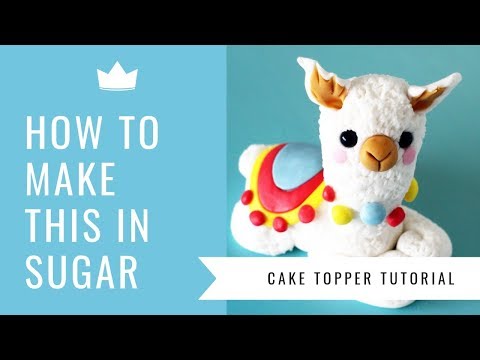 Baby Llama Cake Topper - Cake Dutchess Tutorial