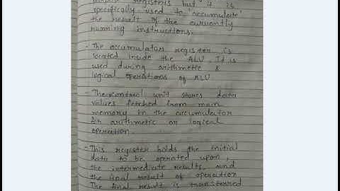 CPU | Accumulator Register