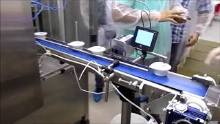 Автомат (оборудование) CFM-2L фасовки в стаканчики соевого соуса / Cup filling and sealing machine