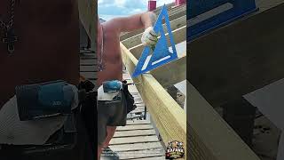 Roof Rafter Layout and Alignment Using Speed Square | Professional Roof Framing DIY