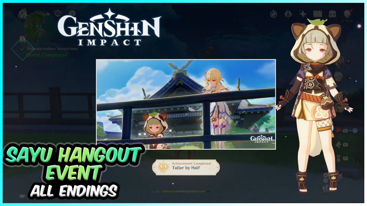 SAYU HANGOUT EVENT [All Endings] | Genshin Impact