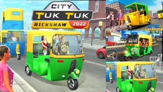 TUK TUK Rickshaw 2022 || AndroidPlay Auto Rickshaw Simulator Gaming|| screenshot 3