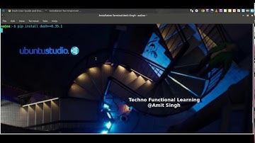 How to install Plotly dash ( Python Framework for Building Applications) in Ubuntu Studio 18.04 LTS