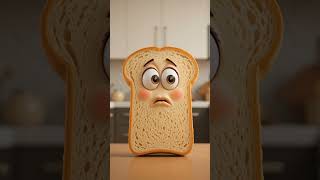 La tranche de pain qui ne veut pas se faire griller  #insolite #funny  #humour #pain #drole #cute