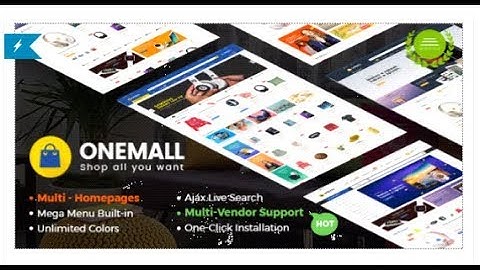 OneMall - Multipurpose eCommerce & MarketPlace WordPress Theme | Themeforest Download