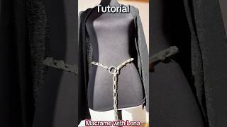 Macrame rhinestone belt bag handle scarf top 💎 Makramee Gürtel Gurt Haarreif 💎 ремень из страз