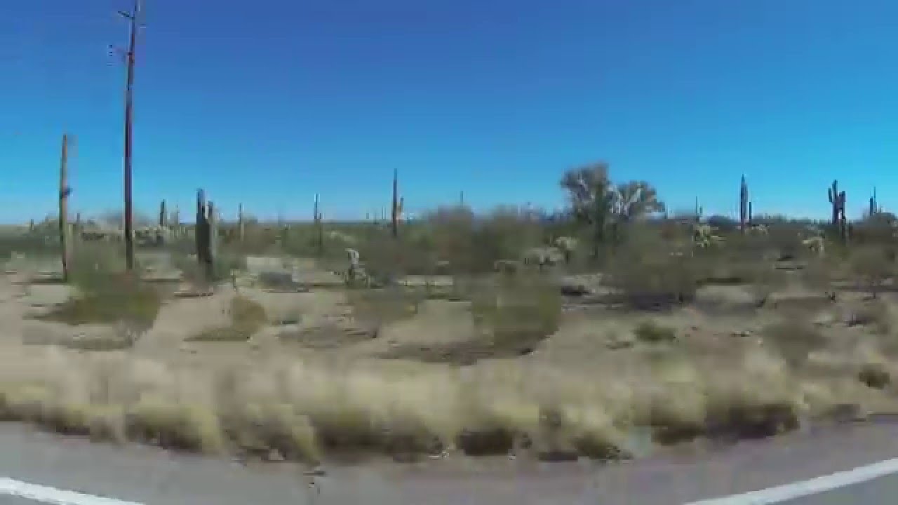 Arizona State Route 86 West to Indian Route 15 North, Passenger View, Tohono O'odham Nation GP020025