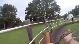 Jumping Luna 3ft 😆❤️ (again outside of my round pen) 😂😆❤️