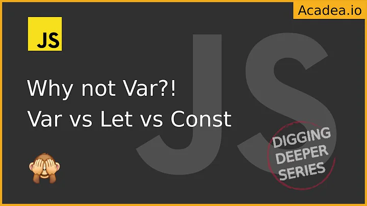 Ep1 - Why we shouldn't use Var in JavaScript | Var vs Let and Const and Scope Explained!