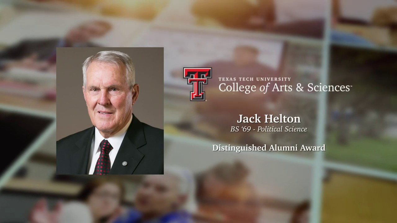 Jack Helton: 2018-19 Distinguished Alumni Award - YouTube