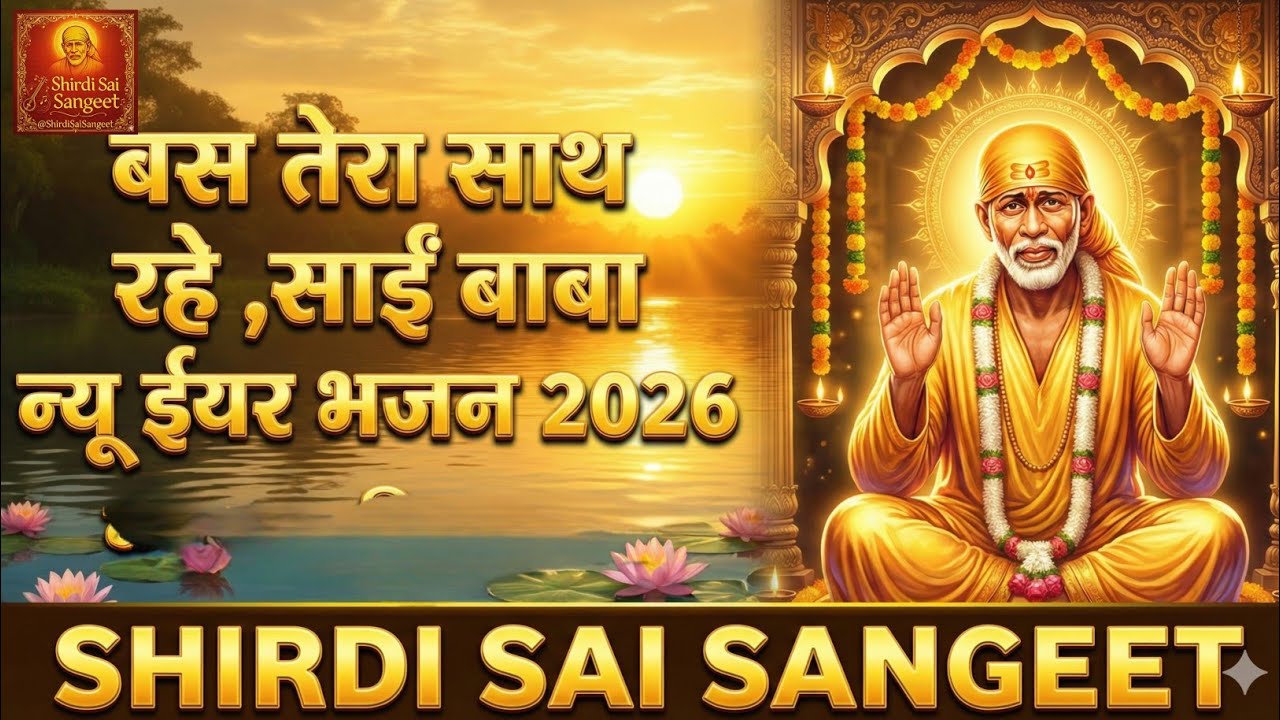 नए साल की शुरुआत इस भजन से करें 🙏| साईं बाबा न्यू ईयर भजन 2026 |बस तेरा साथ रहे | #shirdisaisangeet 