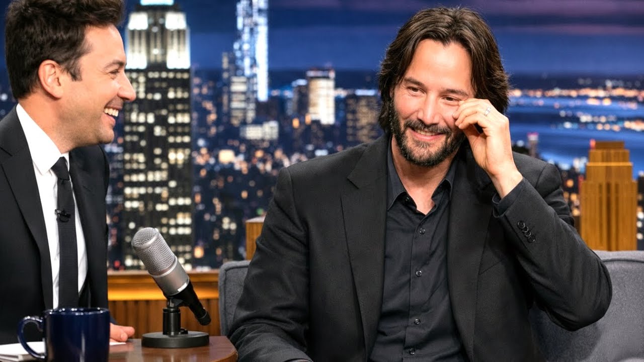 Keanu Reeves Visits Jimmy Fallon’s Show  One Moment Makes Him Tear Up With Happiness