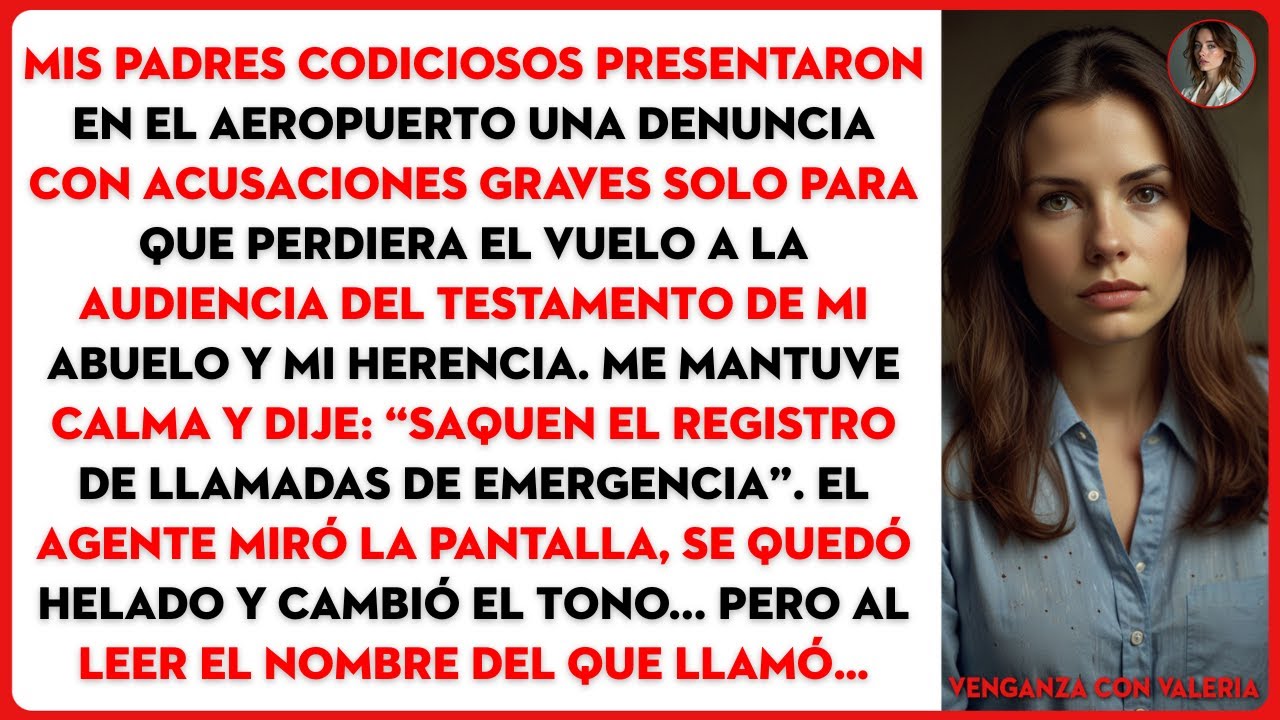 Mis padres codiciosos presentaron en el aeropuerto una denuncia con acusaciones graves solo...