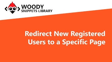Redirect New Registered Users to a Specific Page