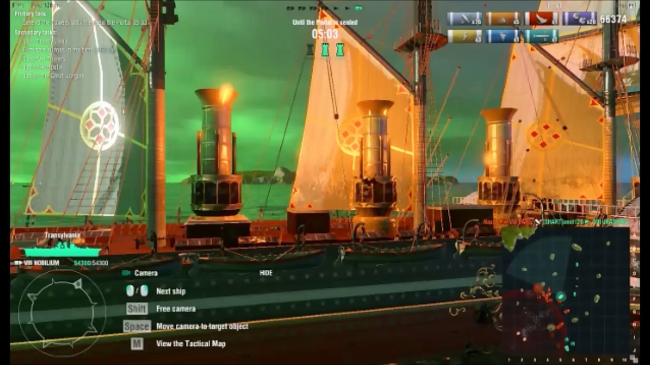 World of Warships Senario: Sunray in the Darkensss with Cruiser Svyatozar