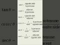 trigonometry formula #trigonometry #maths #mathstricks  #12thmaths #12classmath