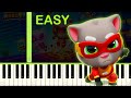 TALKING TOM HERO DASH EASY Piano Tutorial 
