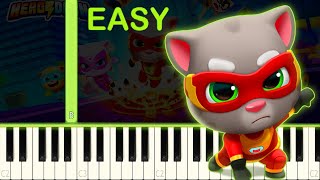 TALKING TOM HERO DASH - EASY Piano Tutorial