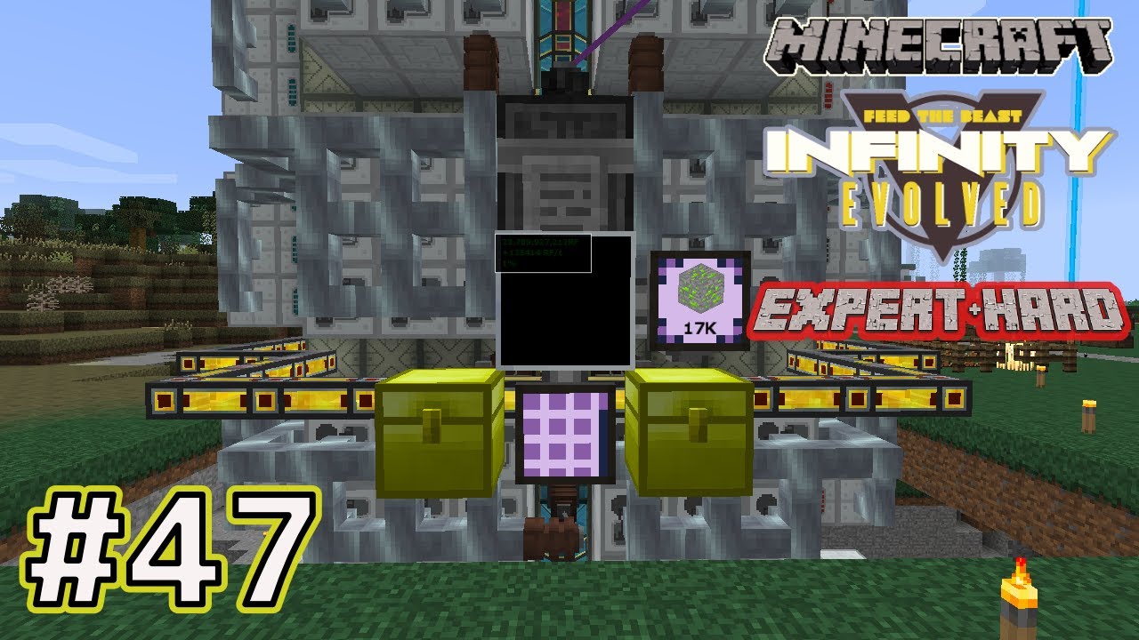 マインクラフト Ftb Infinity Evolved エキスパート 大出力電源を確保するために大消費のクァーリーを動かし続ける Part47 Minecraft Expert Mode Youtube