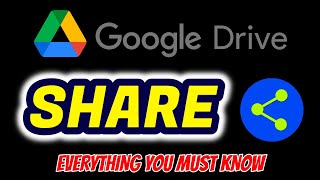 How to SHARE FILES and FOLDERS in GOOGLE DRIVE | Specific users or LINK | Easy tutorial