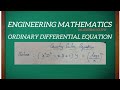 Engineering Mathematics Ordinary Differential Equation Cauchy Euler Equation 