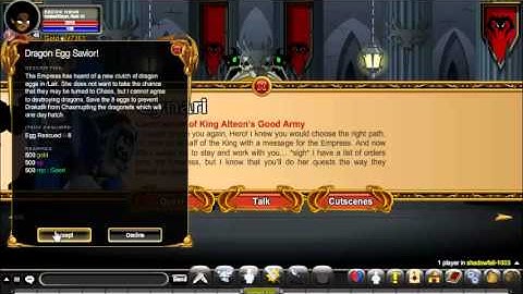 AQW /Join ShadowFall Walkthrough