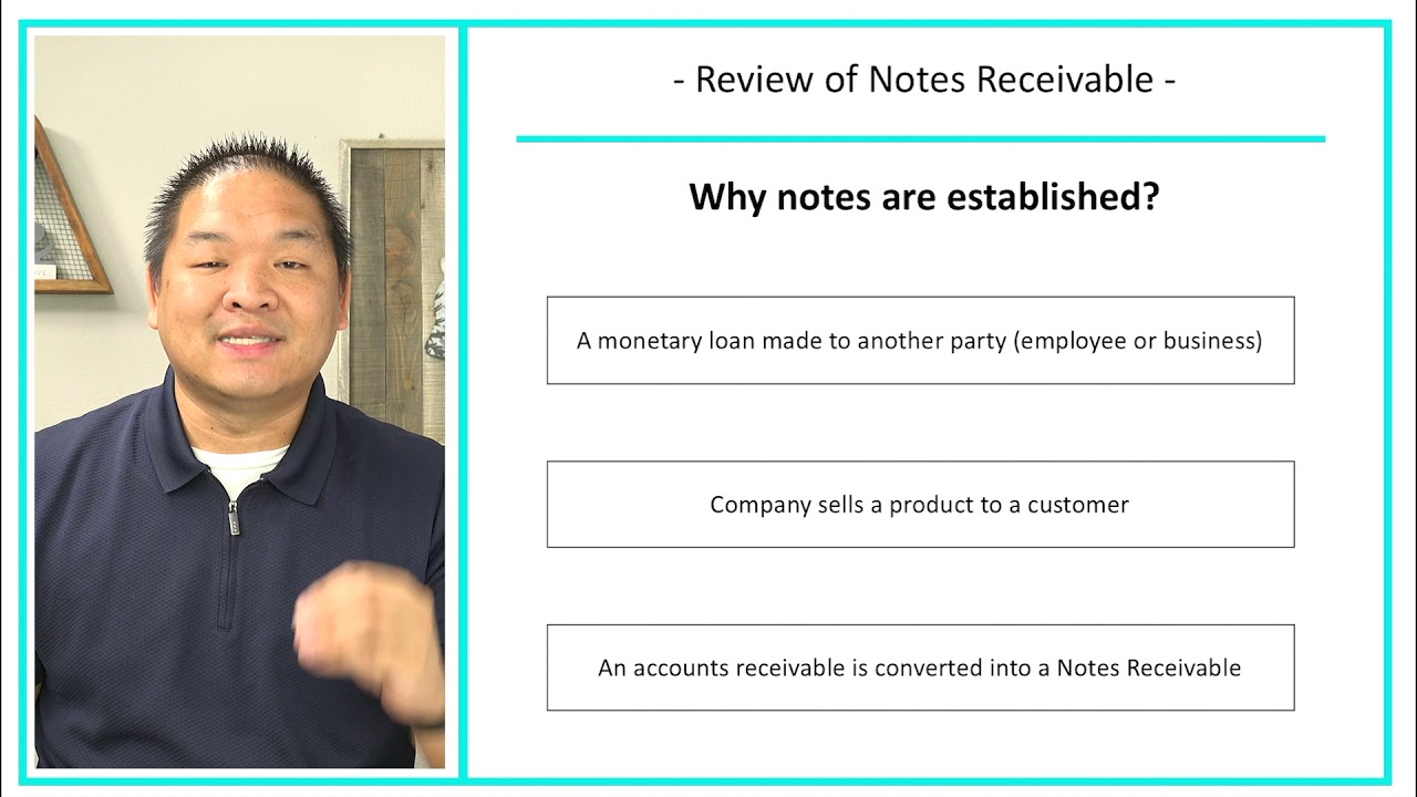 Financial Accounting - Lesson 8.10 - Review of Note Receivables - YouTube