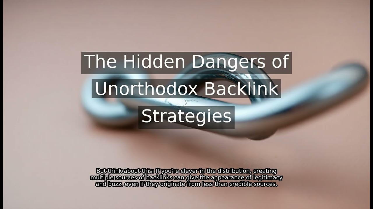 The Hidden Dangers Of Unorthodox Backlink Strategies | Backlink Debate