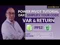 PP12 | DAX | VAR & RETURN to simplify your code | Power Pivot Tutorial