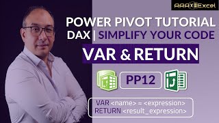 PP12 | DAX | VAR & RETURN to simplify your code | Power Pivot Tutorial