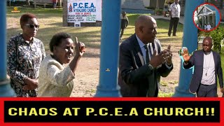 Chaos at PCEA Nakuru Lanet church as members lock out reverend \u0026 elders over power struggle