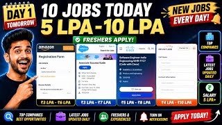 🔥Day 1:10 Latest Jobs Hiring|Amazon, Rolls-Royce,Salesforce,Revature|Freshers Apply 2026|5-10 LPA