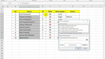 Implementasi Fitur Conditional Formatting pada Nilai Excel