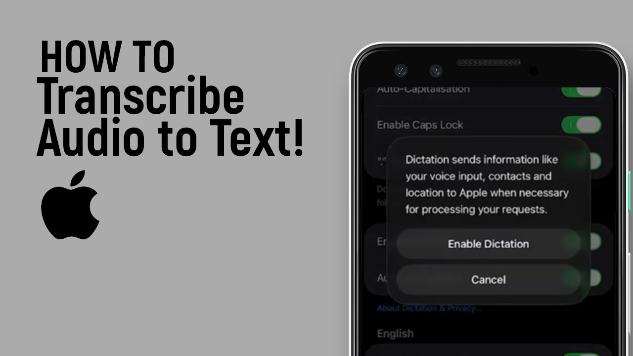 How to Transcribe Audio to Text on iPhone for FREE Easily [easy] - YouTube