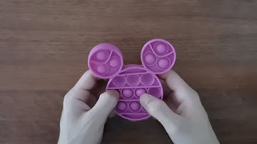 Pop It Fidget Toy Review 2021 - Mickey Mouse Pop It ASMR