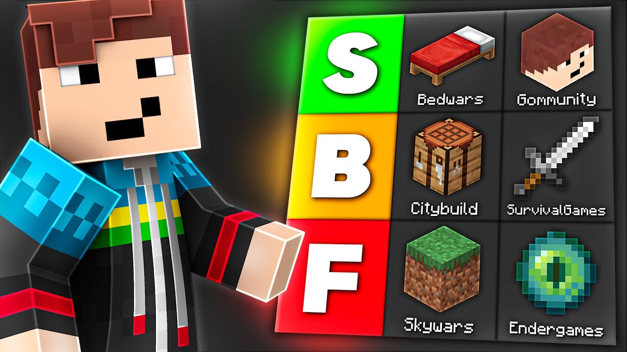 die BESTEN Minecraft Spielmodi🏆 (Tier List Ranking)