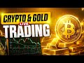 🔴Crypto & Gold Live Analysis | SMC Levels & Entry Zones