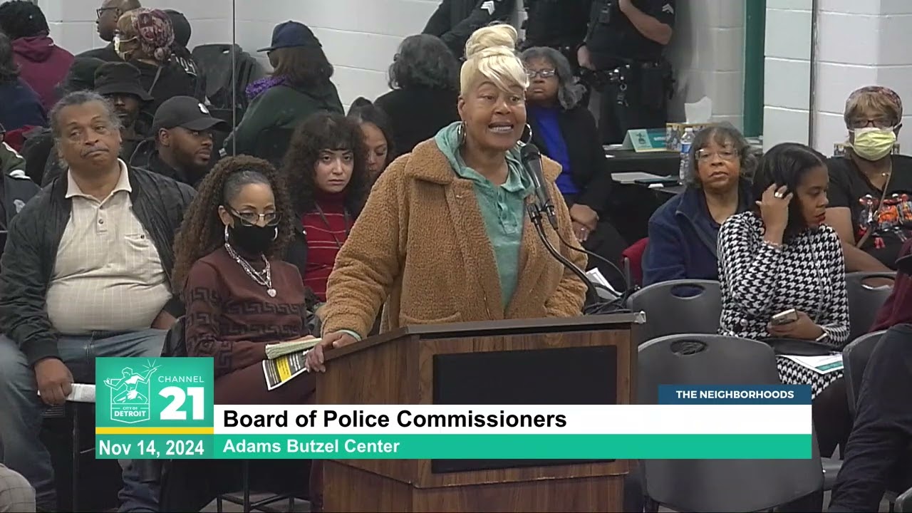 Detroit Police Commissioners Meeting: November 14, 2024